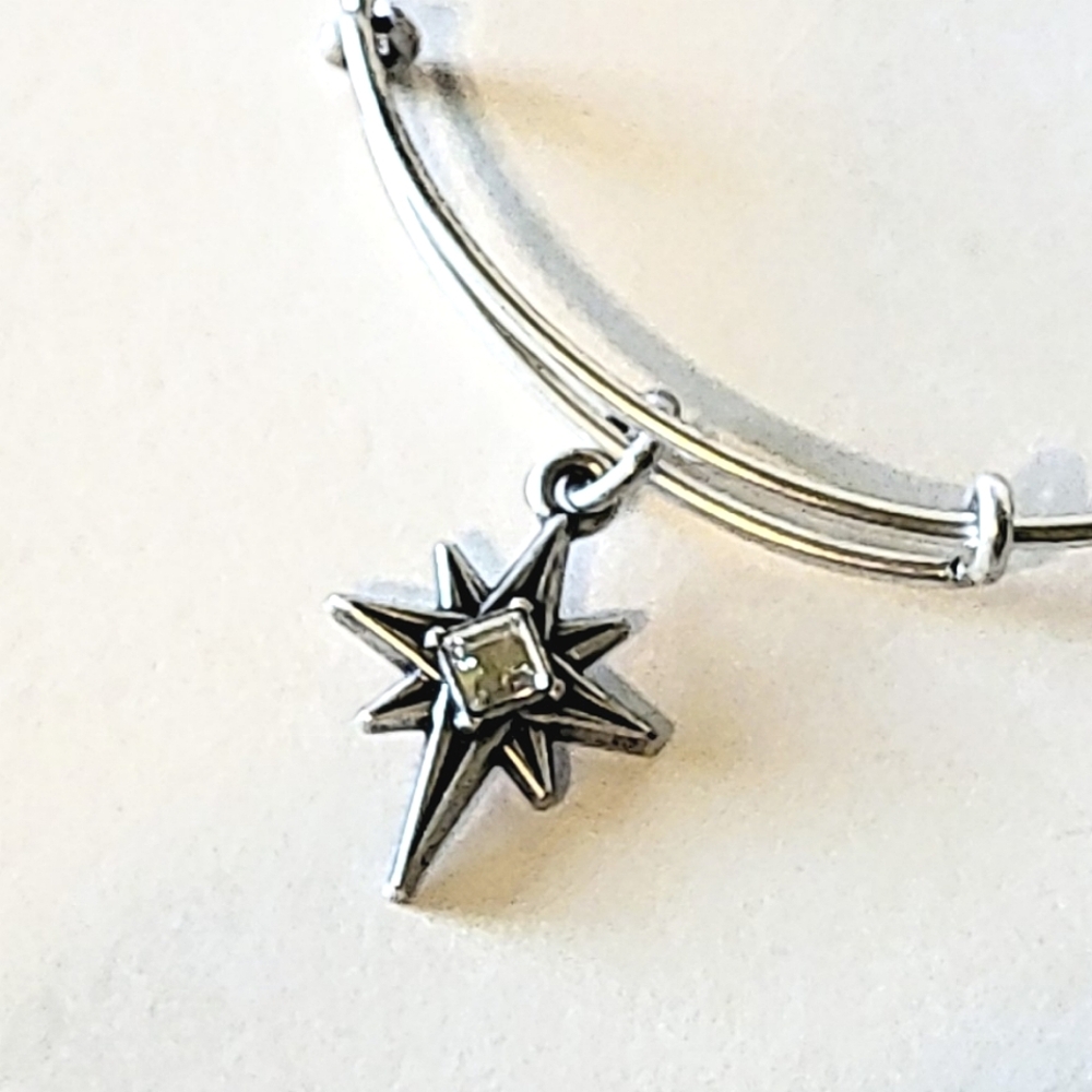 ALEX AND ANI "NORTH STAR" CHARM BANGLE BRACELET - 2017